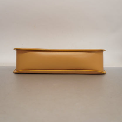 Gucci 001 3767 Women's Leather Shoulder Bag Beige