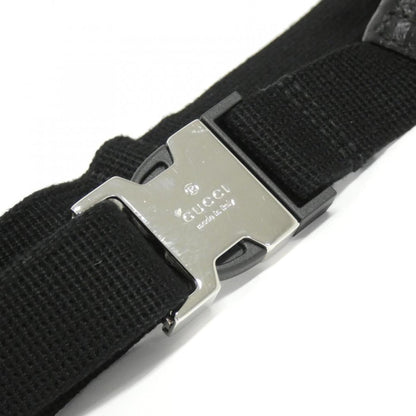 Gucci Black Embossed Fanny Pack Sling Bag