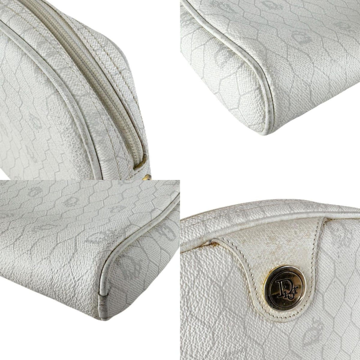 Christian Dior White Leather Shoulder Bag ()