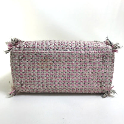 Christian Dior Pink Tweed Handbag ()