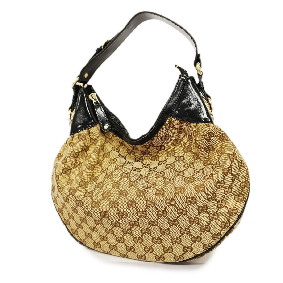 GUCCIAuth  Shoulder Bag 203927 Women's GG Canvas Shoulder Bag Beige,Black