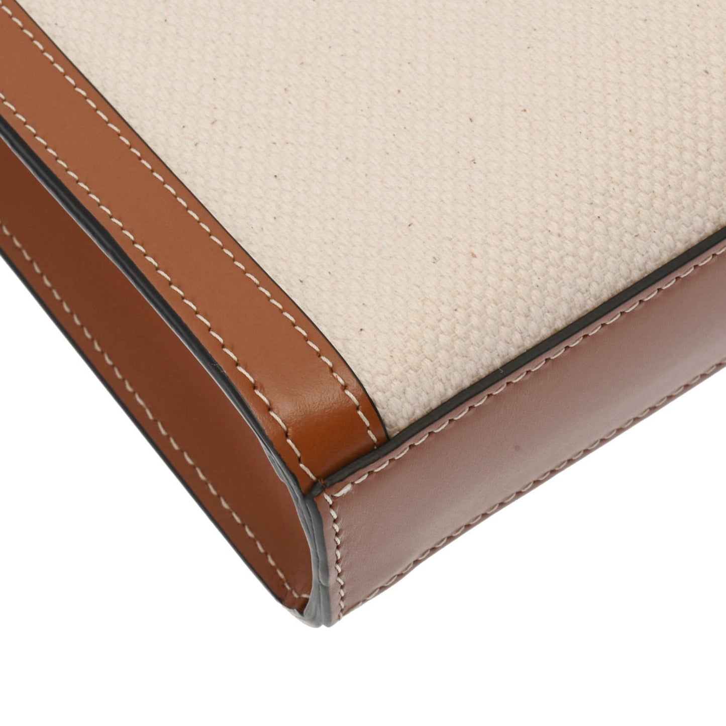 Celine Small Vertical Cover Brown 192082 Women's Canvas Leather Bag