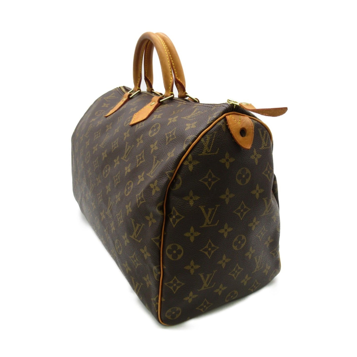 LOUIS VUITTON Speedy 35 handbag Brown Monogram PVC coated canvas M41524