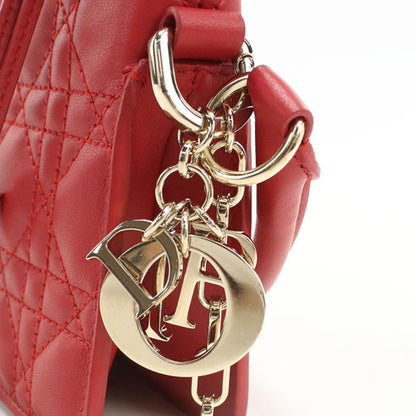 Christian Dior Red Color Leather Handbag ()