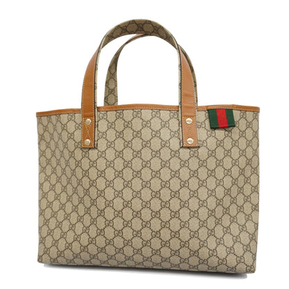 Gucci  Sherry Line 211134 Women's GG Supreme Tote Bag Beige