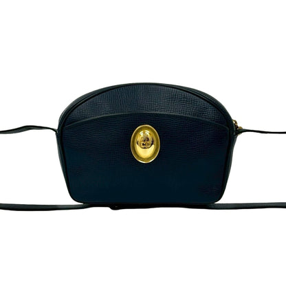 Christian Dior Navy Leather Pochette Shoulder Bag ()