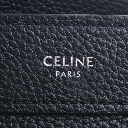 Celine Leather Luggage Nano Shopper Handbag Black Ladies