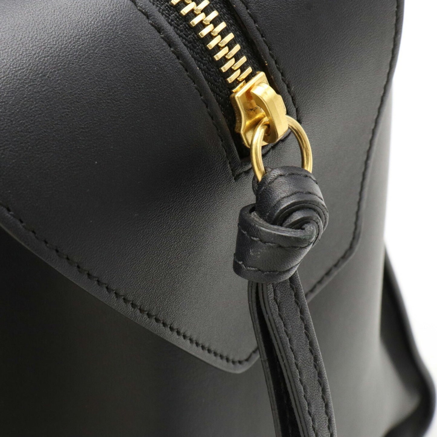 Celine Ring Bag Small Handbag Leather Black 176206