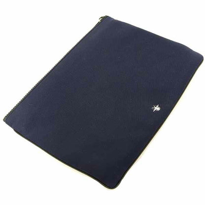 Christian Dior Navy Red Color Nylon Pouch ()