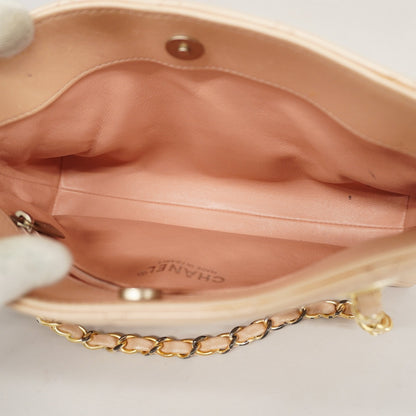 CHANEL  Matelasse Women's Leather Handbag Light Pink