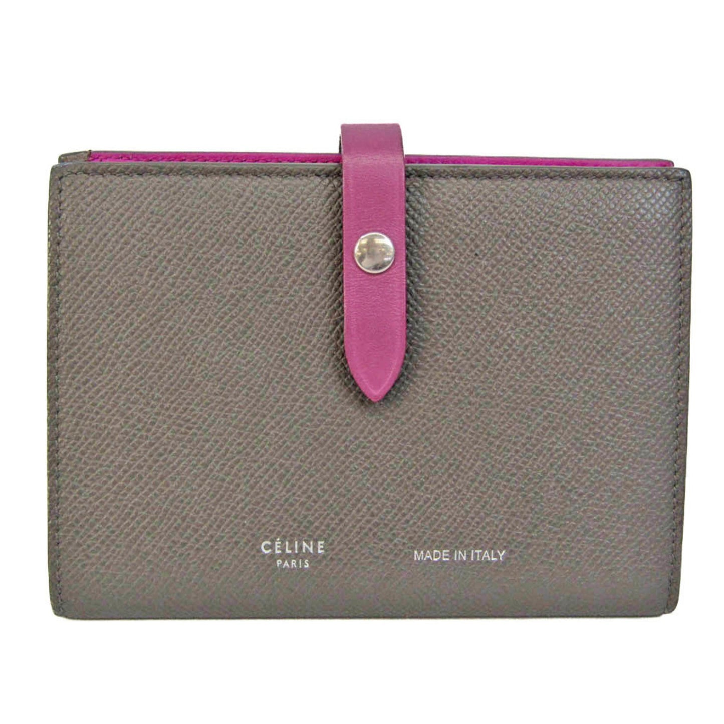 Celine Medium Multi-function 104813 Women's Leather Wallet [bi-fold] Gray,Pink,Purple