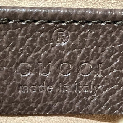Gucci Brown Gg Supreme Leather Coin Purse/Coin Case