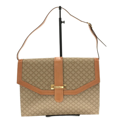 Celine 2WAY Clutch Bag Macadam Beige Logo Whole Pattern Women's