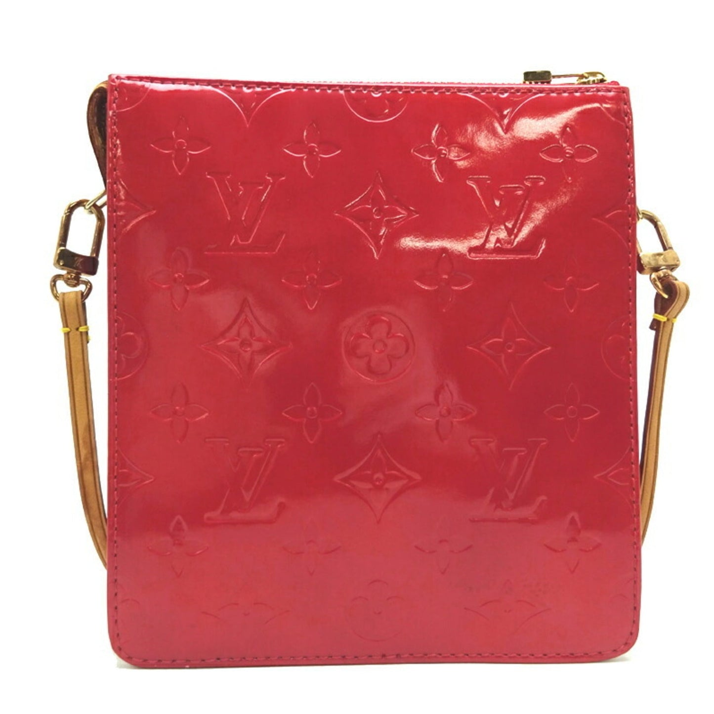 LOUIS VUITTON Mott *There is a crack on the strap Women's shoulder Bag M91137[] Vernis Rouge [Red]