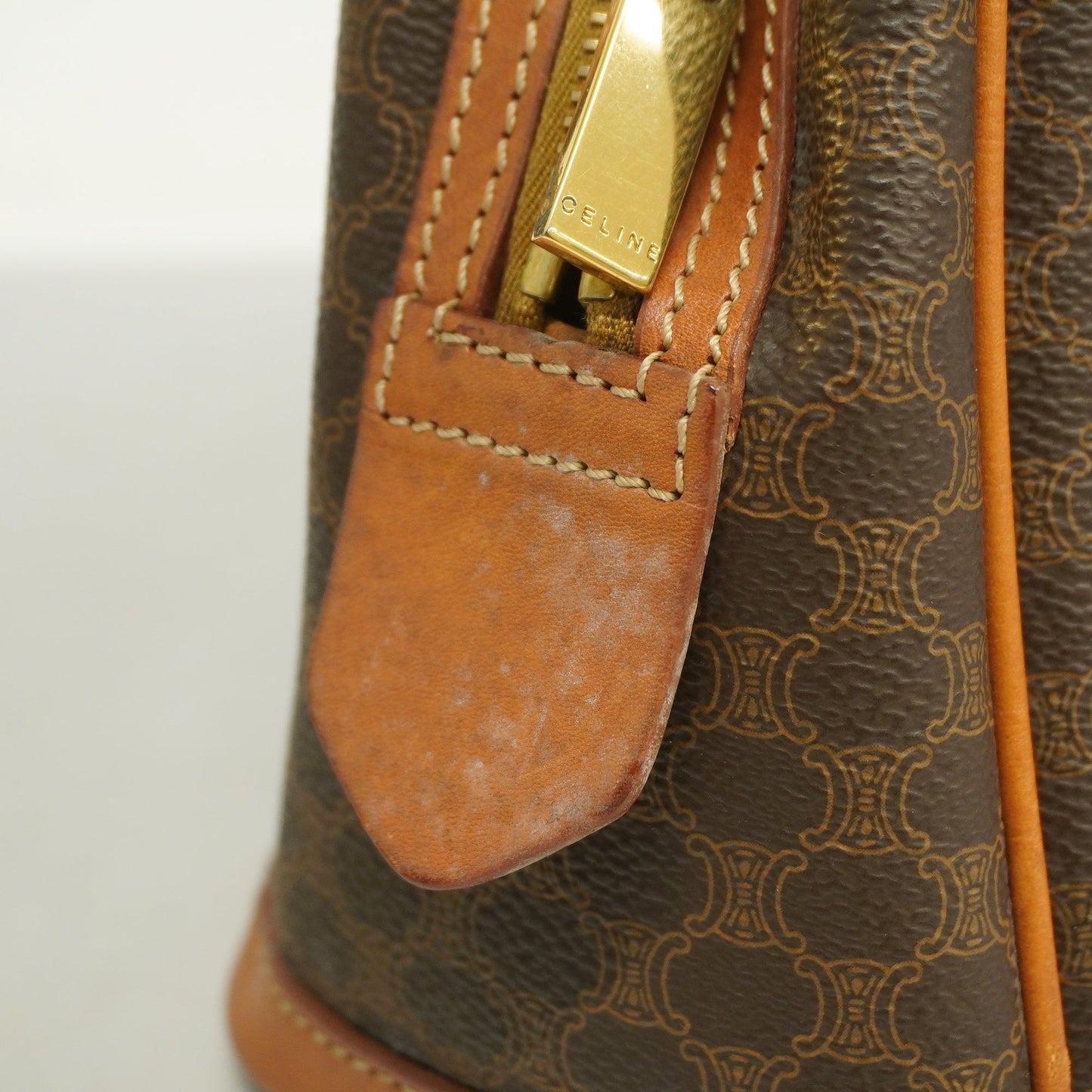 Celine  Macadam Handbag Women's PVC,Leather Brown
