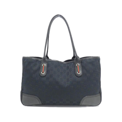 Gucci Black Gg Canvas Tote Bag