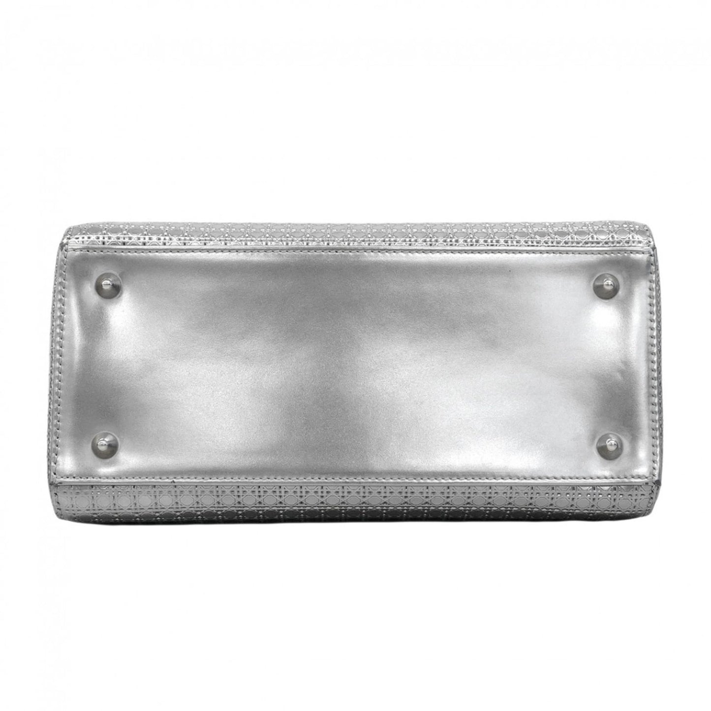 Christian Dior Silver Leather Handbag ()