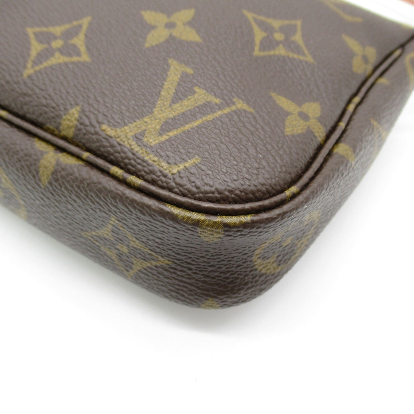 Louis Vuitton Pochette Accessoires Accessory Pouch Brown Monogram PVC coated canvas M51980