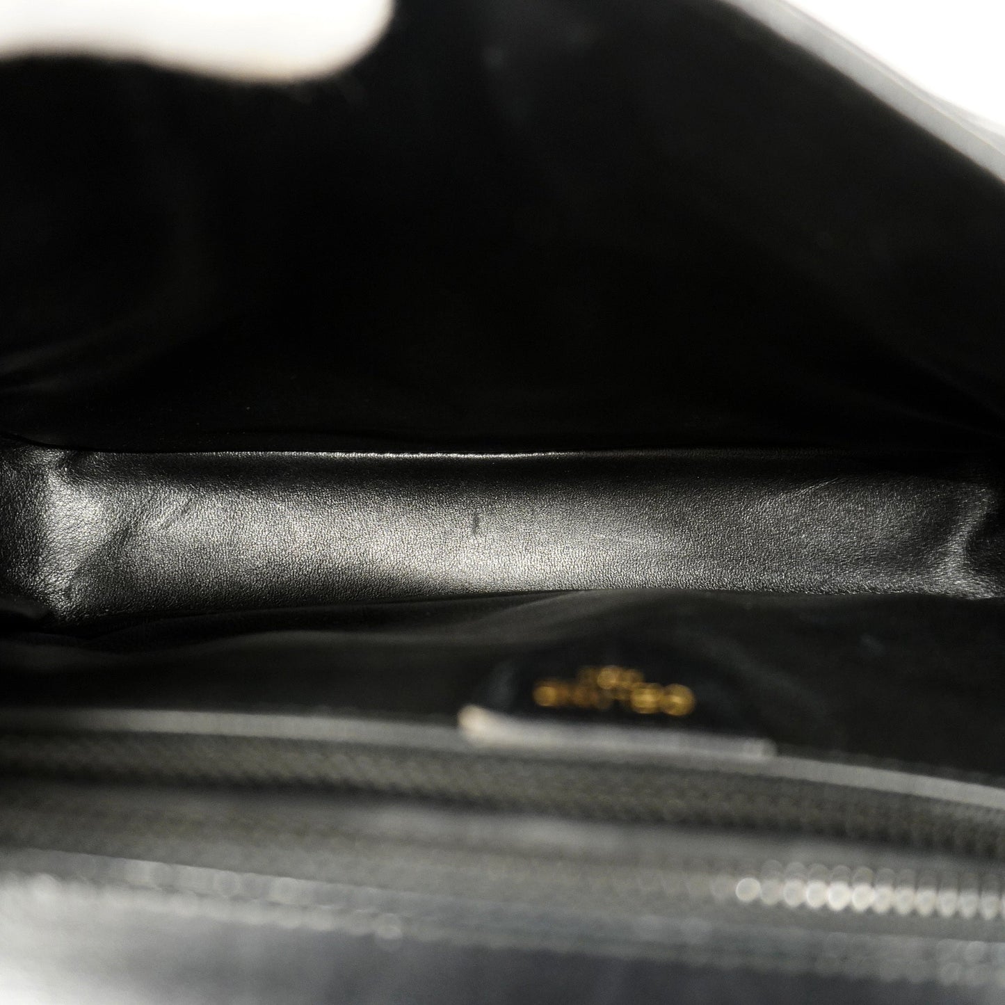 Celine  Carriage Metal Fittings Women's Leather Handbag Black