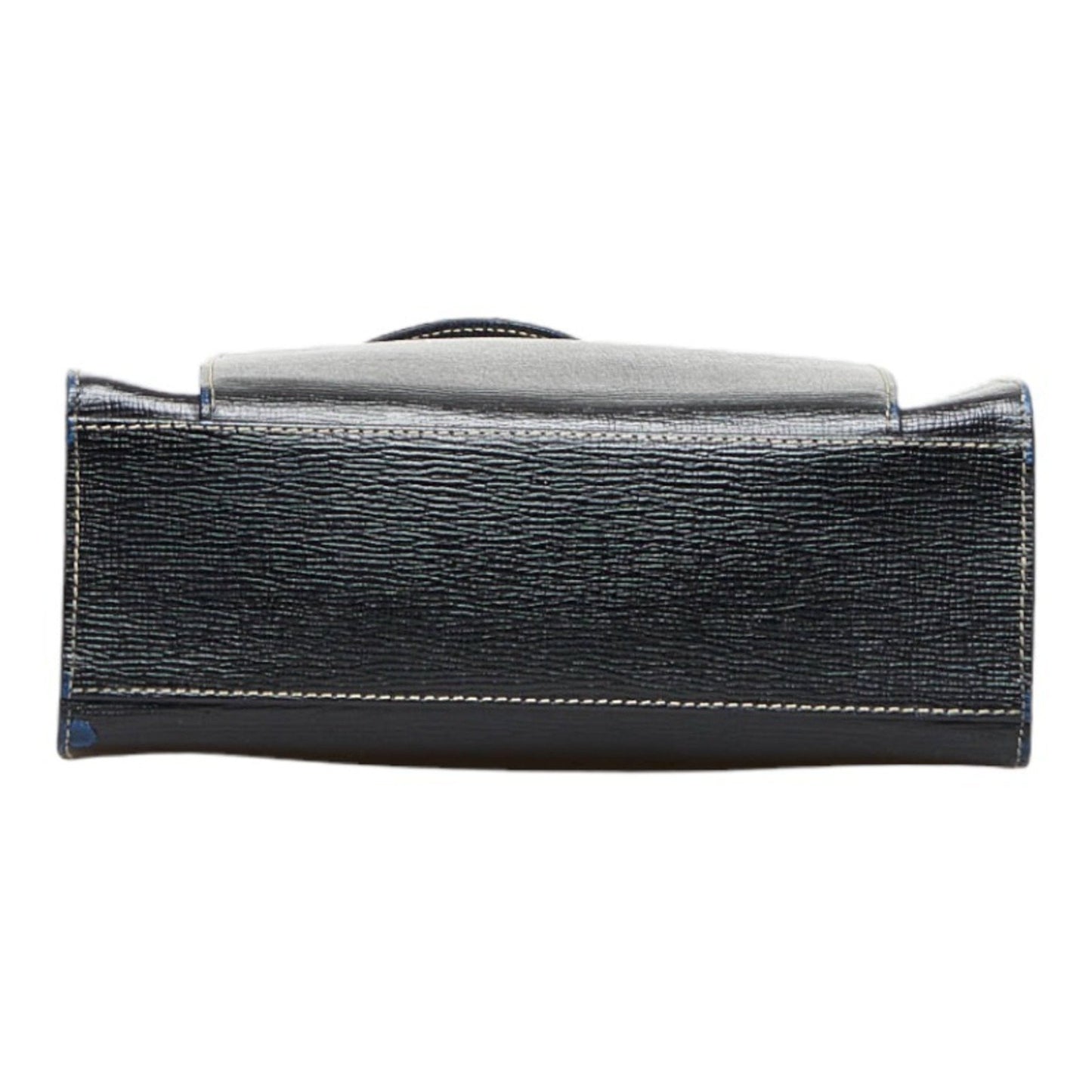 Celine tote bag shoulder black leather ladies