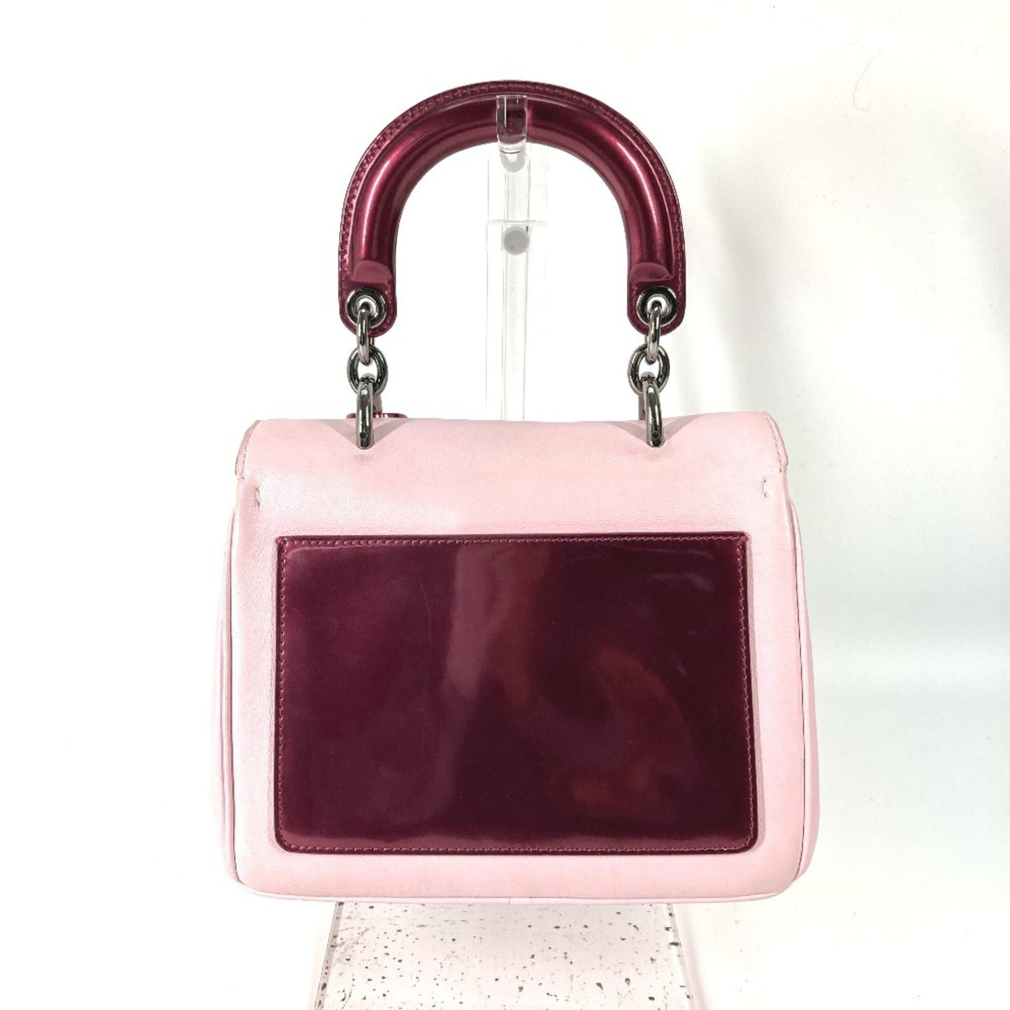 Christian Dior Metallic Pink Leather Leather Handbag Shoulder Bag ()