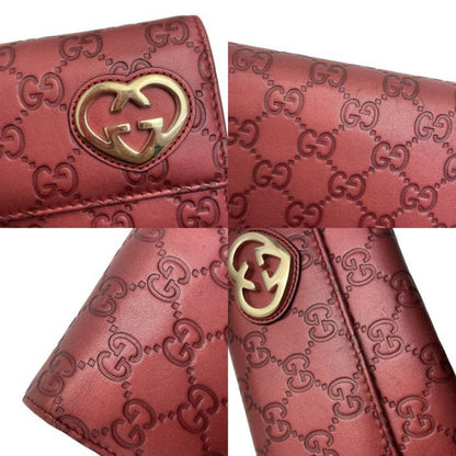 Gucci bi-fold long wallet sima red 251861-3661