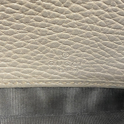 Gucci Beige Leather Long Wallet (Bi-Fold)