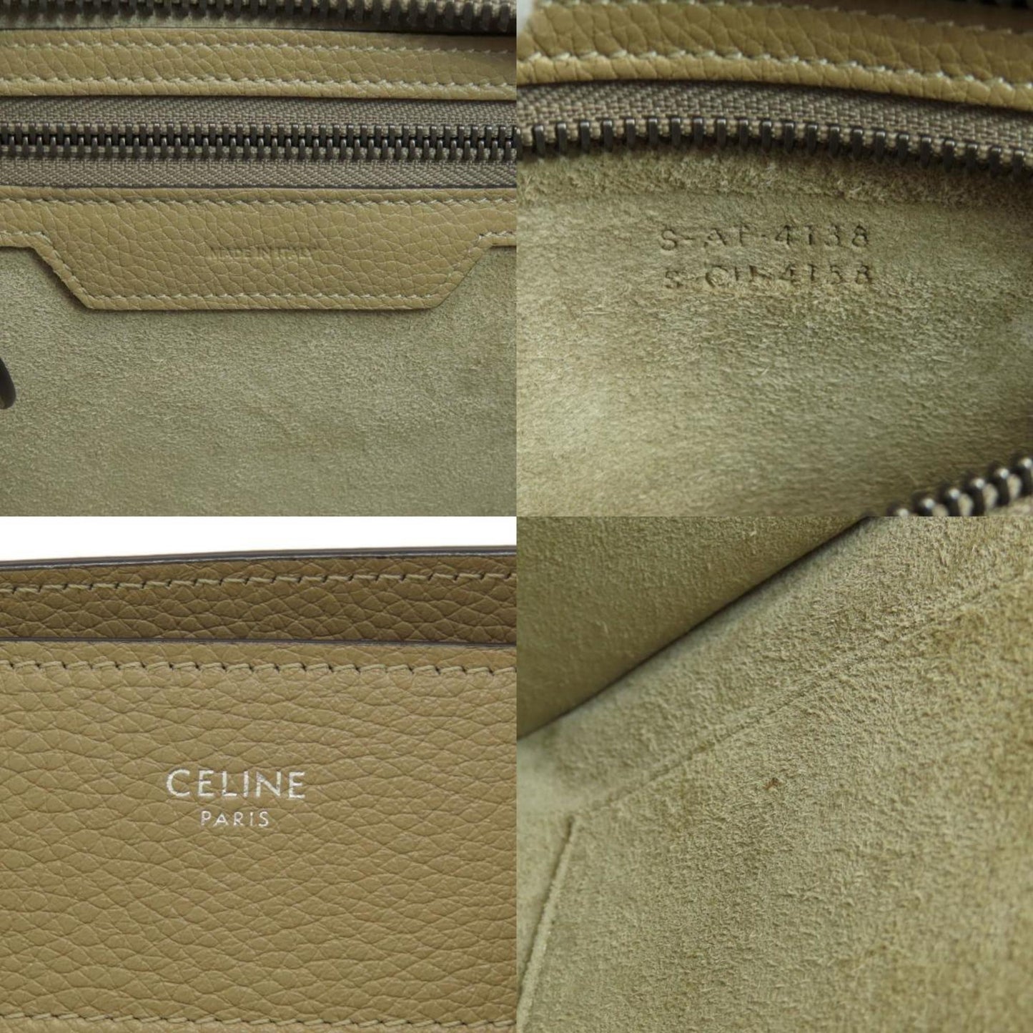 Celine Luggage Micro Handbag Calf Women's