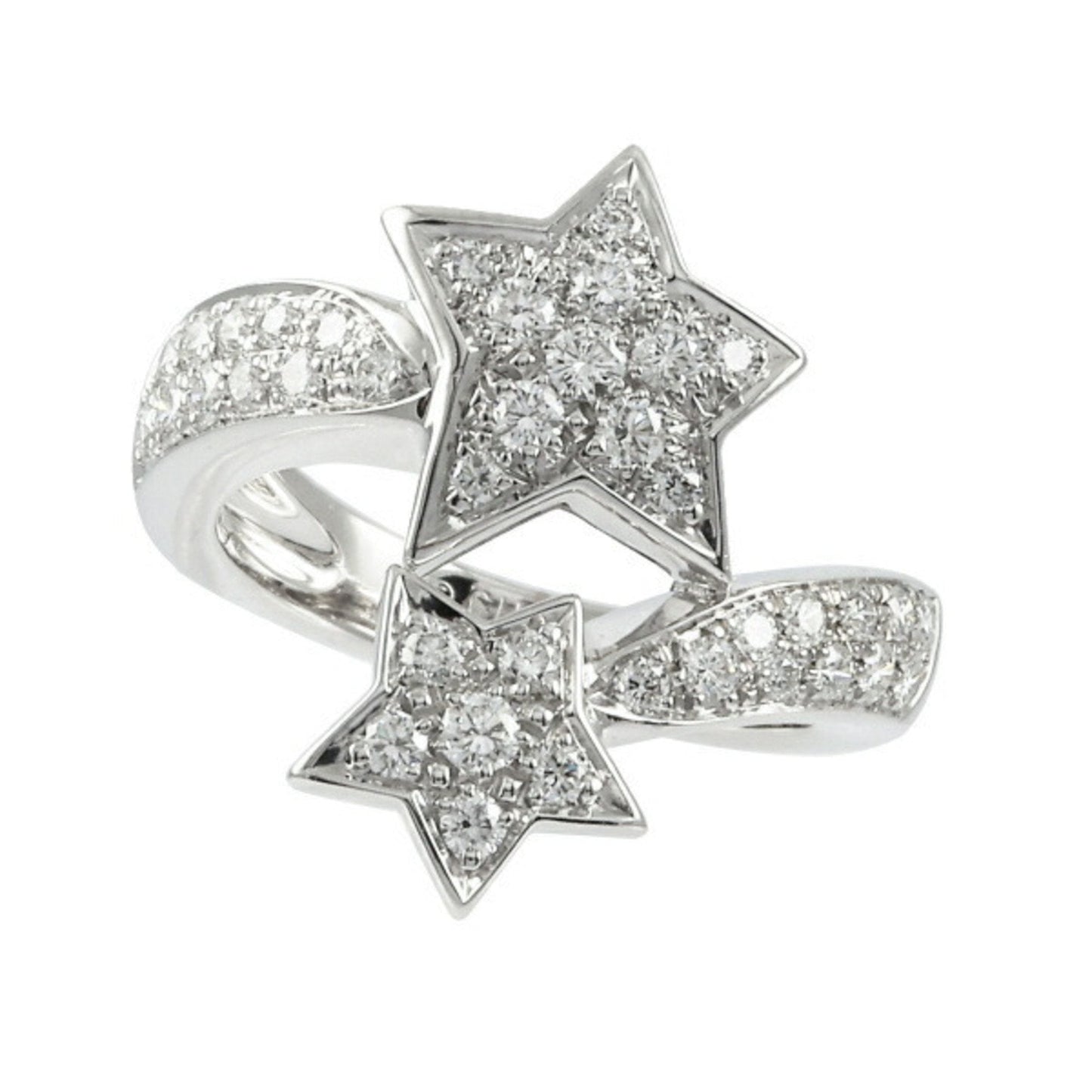 Chanel Comet Collection Star K18WG White Gold Ring