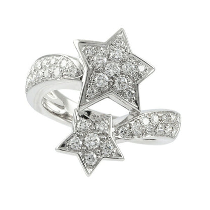 Chanel Comet Collection Star K18WG White Gold Ring