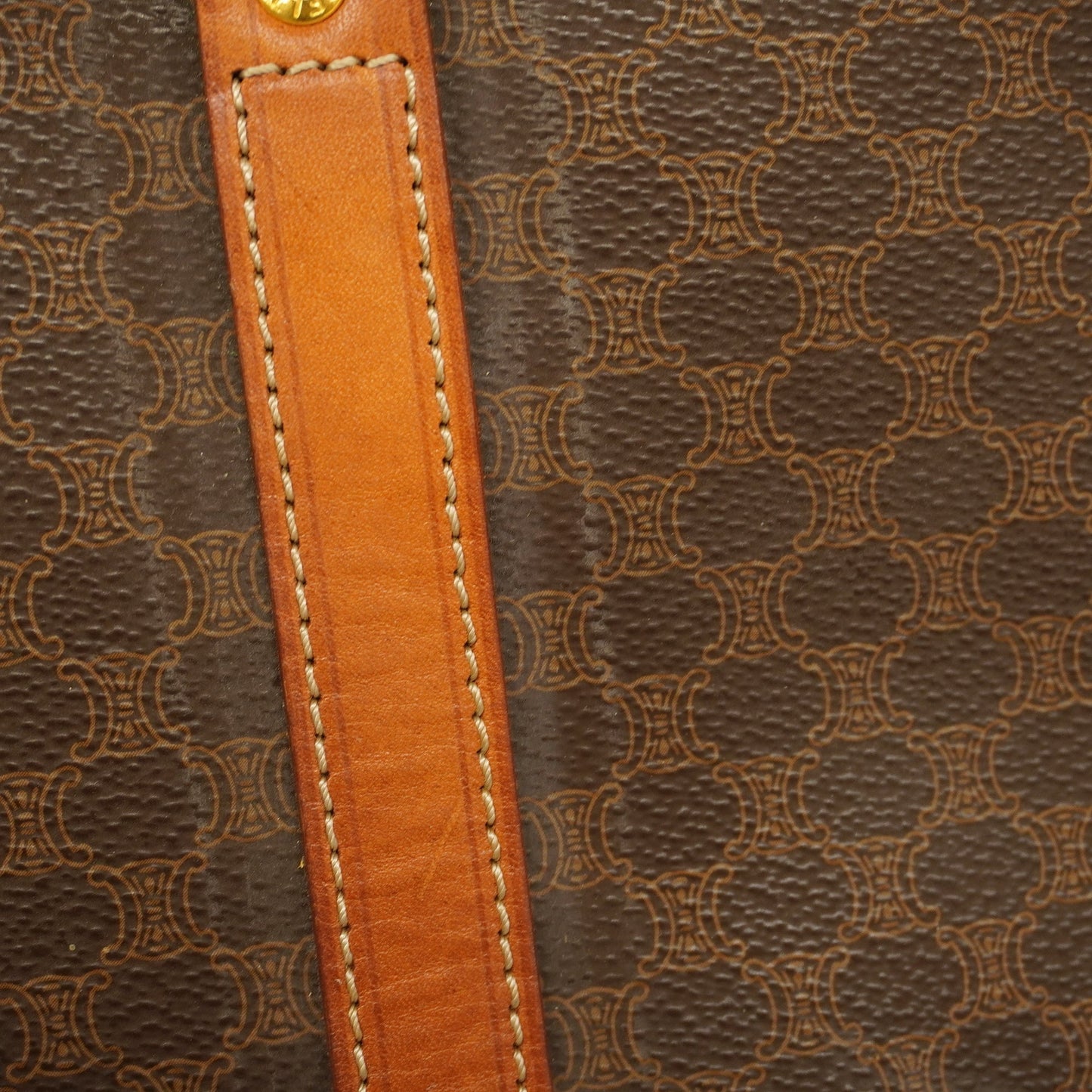Celine  Macadam Handbag Women's PVC,Leather Handbag Brown