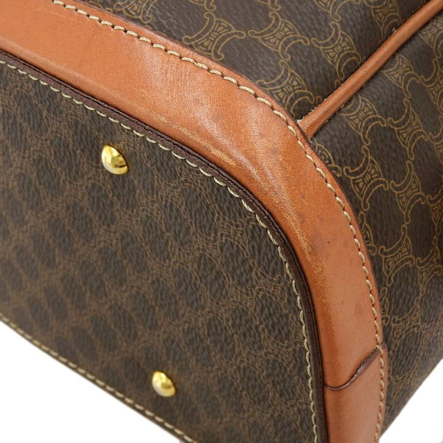 Celine Macadam handbag Boston brown tea M94