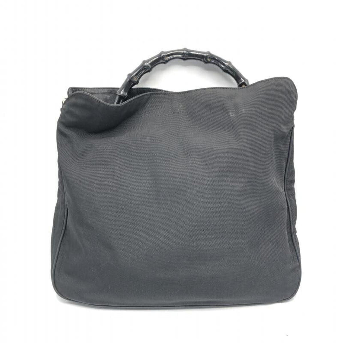 Gucci Black Bamboo Nylon Tote Bag