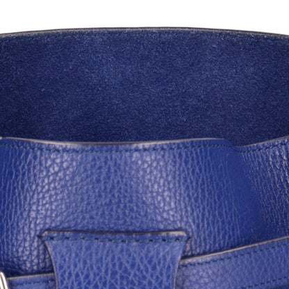 Celine baguette shoulder bag leather cobalt ladies