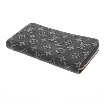 LOUIS VUITTON Monogram Zippy Black M95614 Unisex Long Wallet