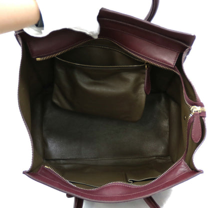 Celine Handbag Luggage Mini Shopper Purple Ladies