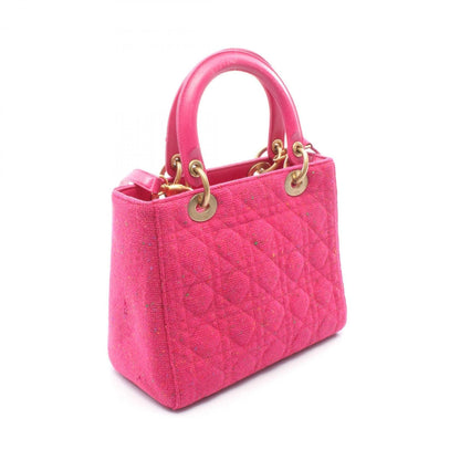 Christian Dior Pink Fabric Handbag ()