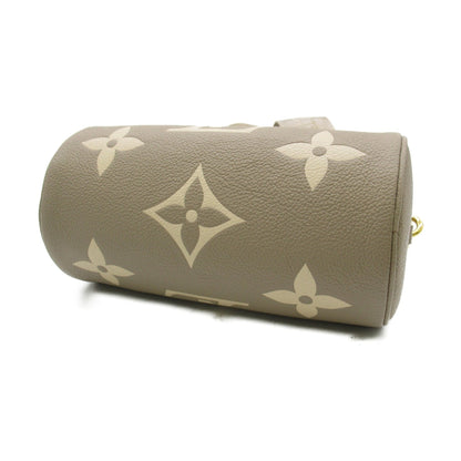 LOUIS VUITTON Papillon BB Shoulder Bag Beige Turtle claim Monogram empreinte leather M46031