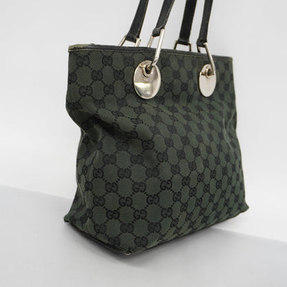 GUCCIAuth  Tote Bag 285585 Women's GG Canvas Handbag,Tote Bag Black,Khaki