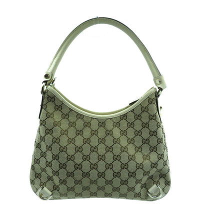 Gucci Abbey Line GG Canvas Leather Beige 130738 Handbag One Shoulder Bag 0045GUCCI