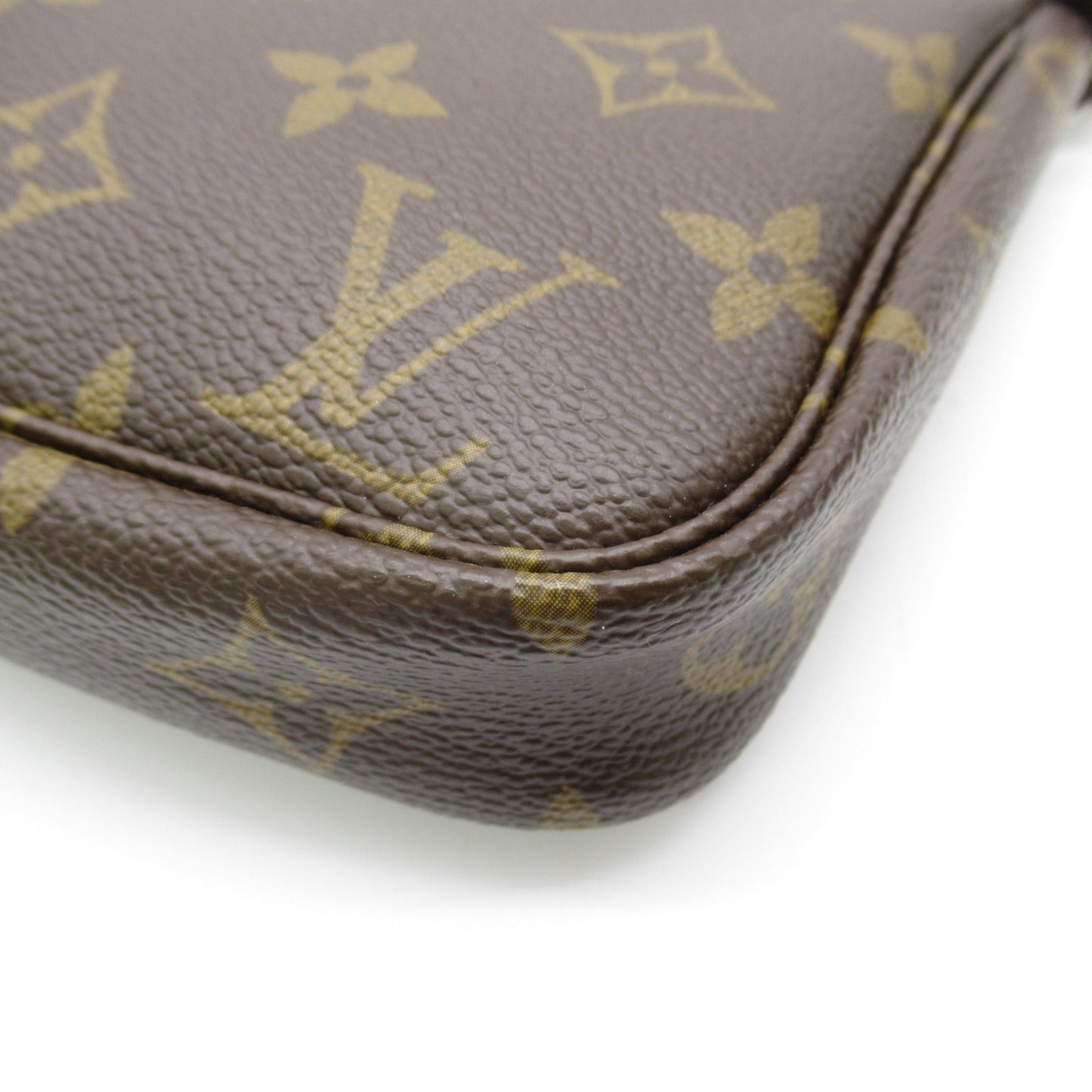 LOUIS VUITTON Pochette Accessoires Accessory Pouch Brown Monogram PVC coated canvas M51980