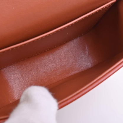 Celine Leather Claude Triomphe Shoulder Bag 10I513DPV Orange Ladies