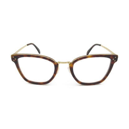 Celine Date Glasses Glasses Frame Brown Tortoise pattern Plastic metal 50002U 056[51]