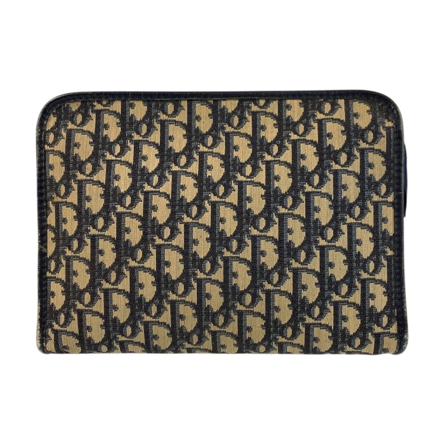 Christian Dior Navy Canvas Clutch Bag ()