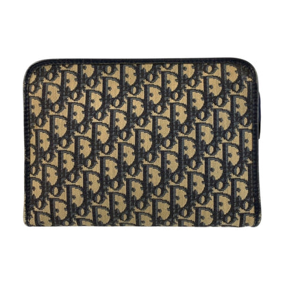 Christian Dior Navy Canvas Clutch Bag ()