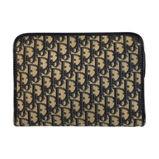 Christian Dior Navy Canvas Clutch Bag ()