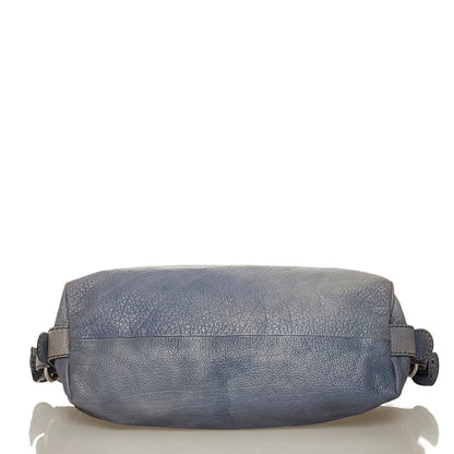 Gucci Bamboo Tote Bag 232959 Blue Leather Ladies Gucci