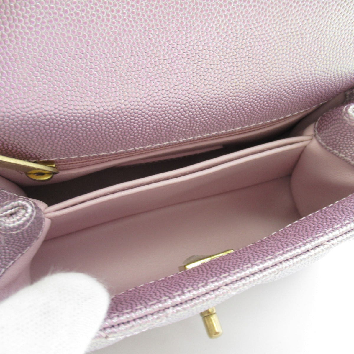 CHANEL 2wayShoulder Bag Pink Caviar Skin [Grained Calf] AS2215