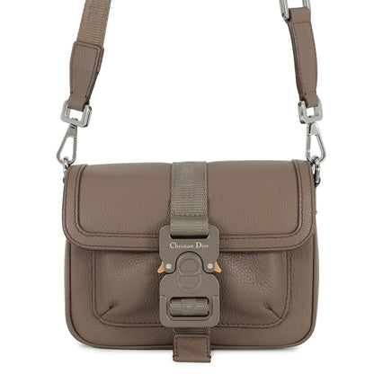 Christian Dior Olive Leather Shoulder Bag ()