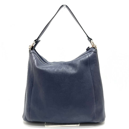Gucci Navy Leather Shoulder Bag